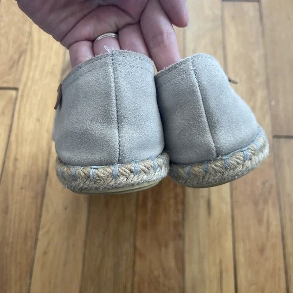 Verbenas Cruz Open Toe Suede Espadrille in Tan Piedra Size 38 Made In Spain - Picture 12 of 13